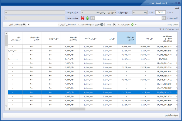 زیر سیستم کارگزینی، حقوق و دستمزد - Image 11